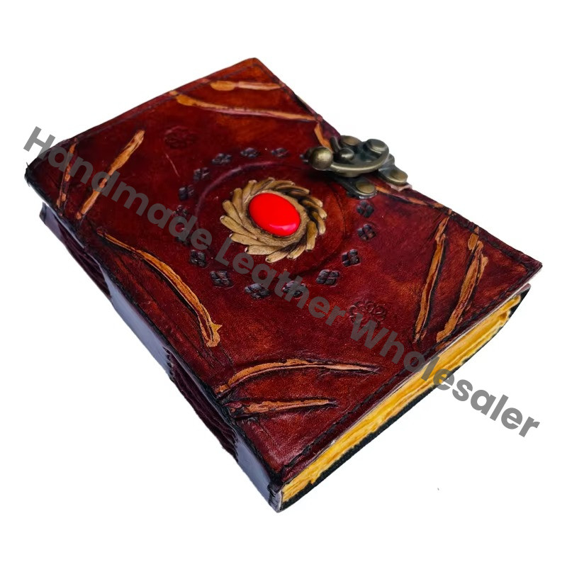 Personalized Handmade Vintage Genuine Brown Leather Travel Journal Custom Leather Notebook High Quality Planner Gift Hardcover