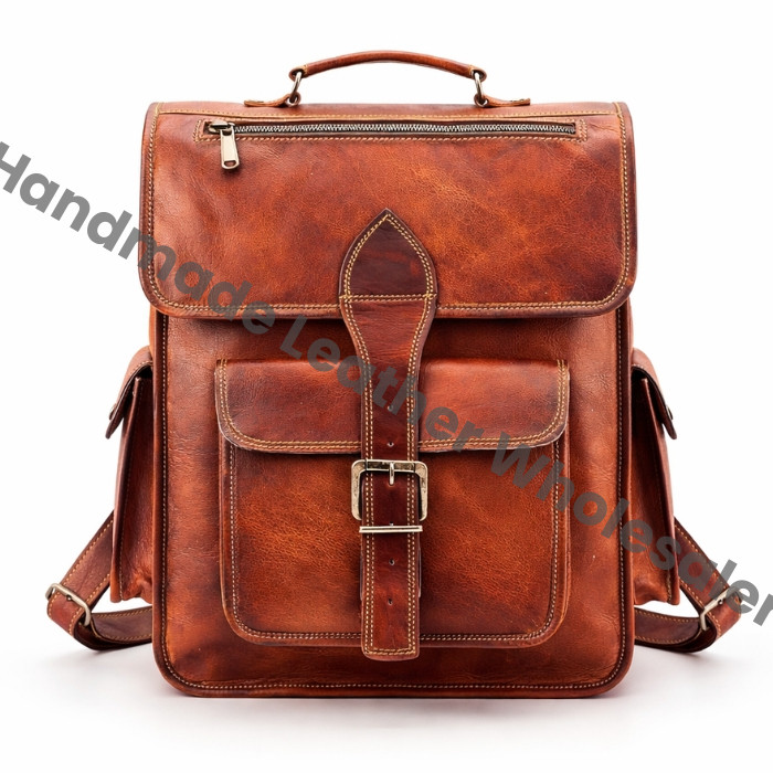 Personalized Leather Backpack, Groomsmen Rucksack, Laptop Messenger Bag