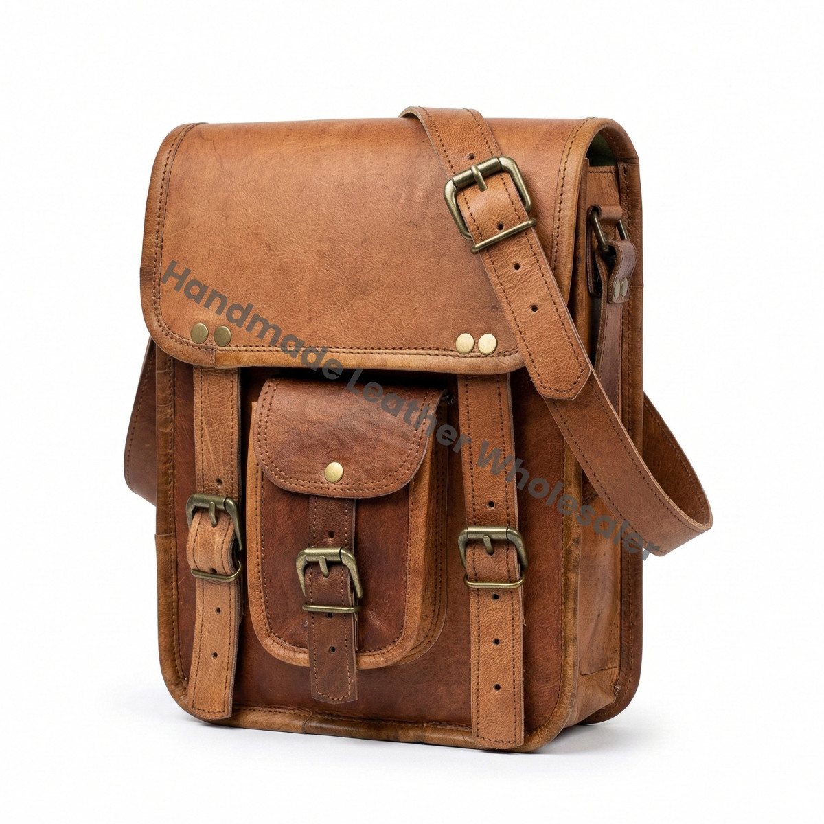 Personalized Leather Crossbody Tablet Bag: Satchel