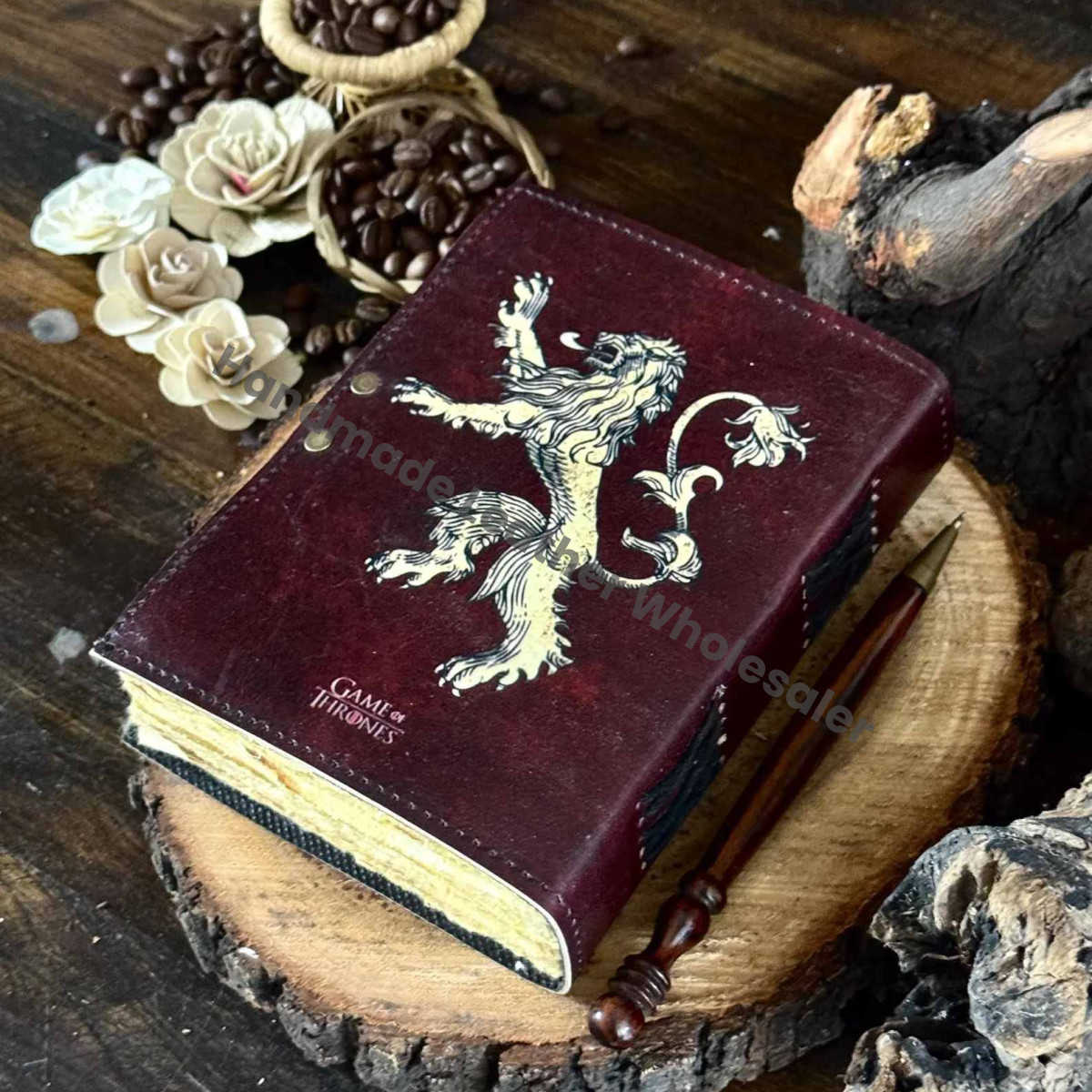 Personalized Leather Dragon Journal: Celtic Print Book of Shadows