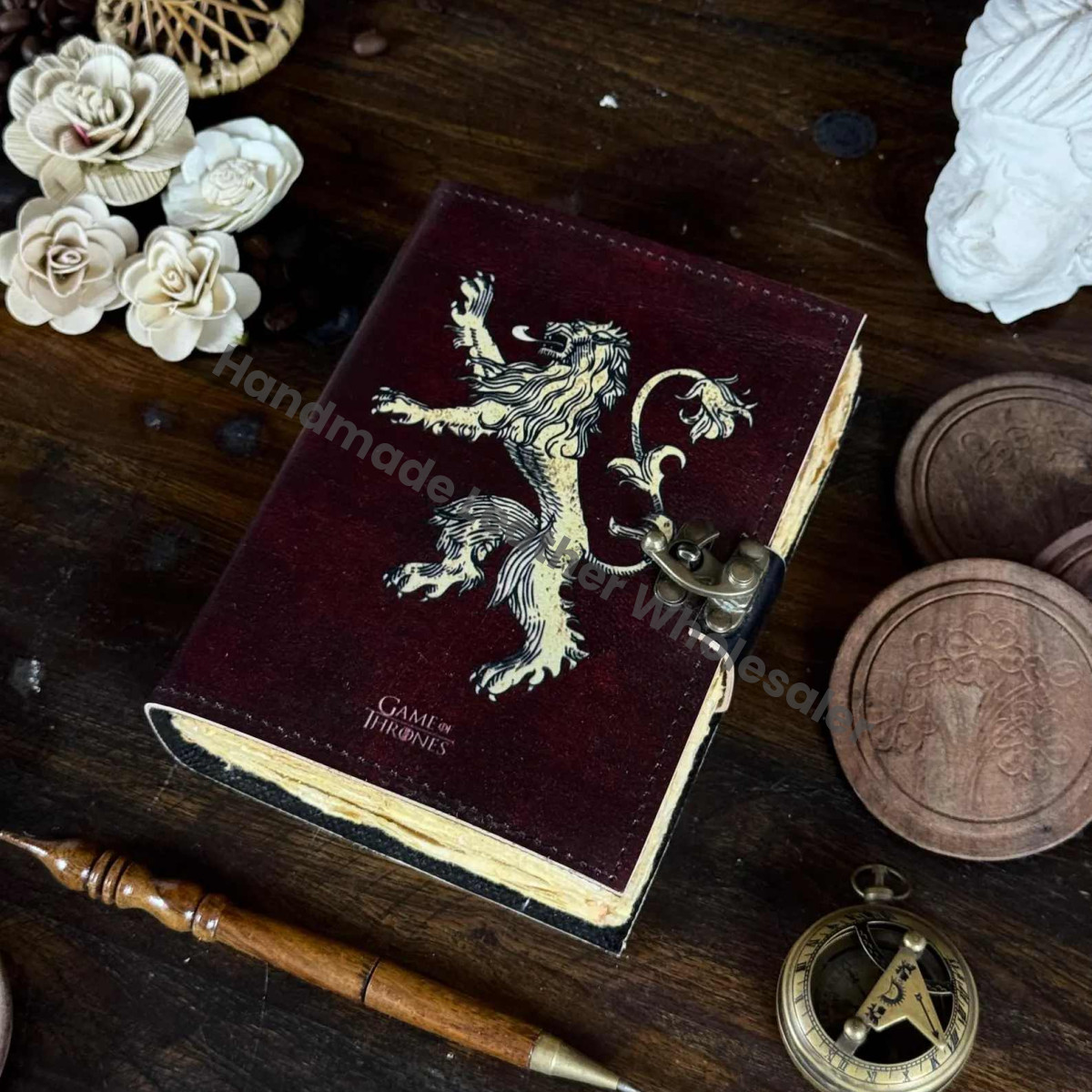 Personalized Leather Dragon Journal: Celtic Print Book of Shadows