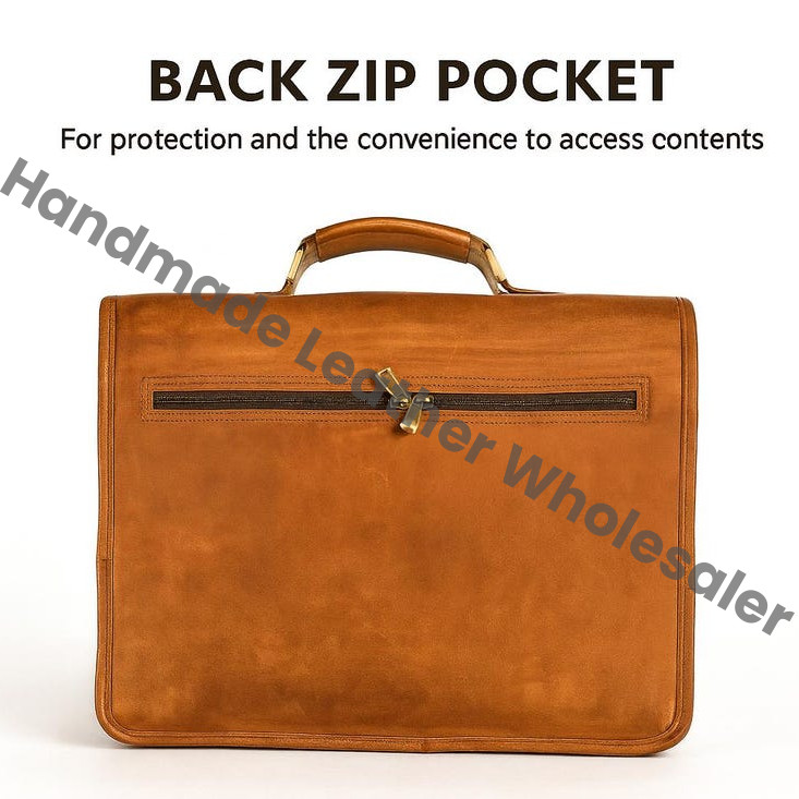 Personalized Leather Laptop Messenger Bag: Monogrammed Crossbody Briefcase