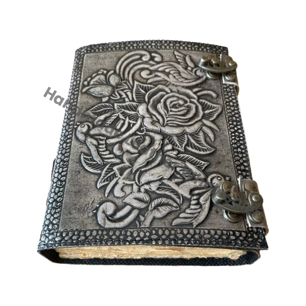 Rose Flower Book of Shadows Hardcover Wholesaler Notebooks Classic Vintage Spell Books Sketchbook Gift for Women Artist Diary