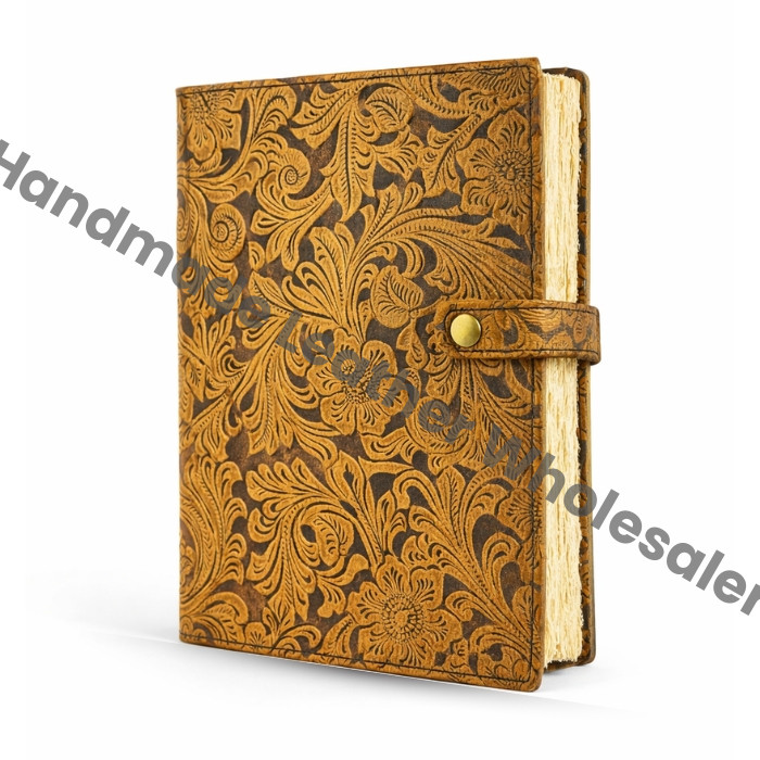 Rustic Handmade Notebook, Garden Flower Design