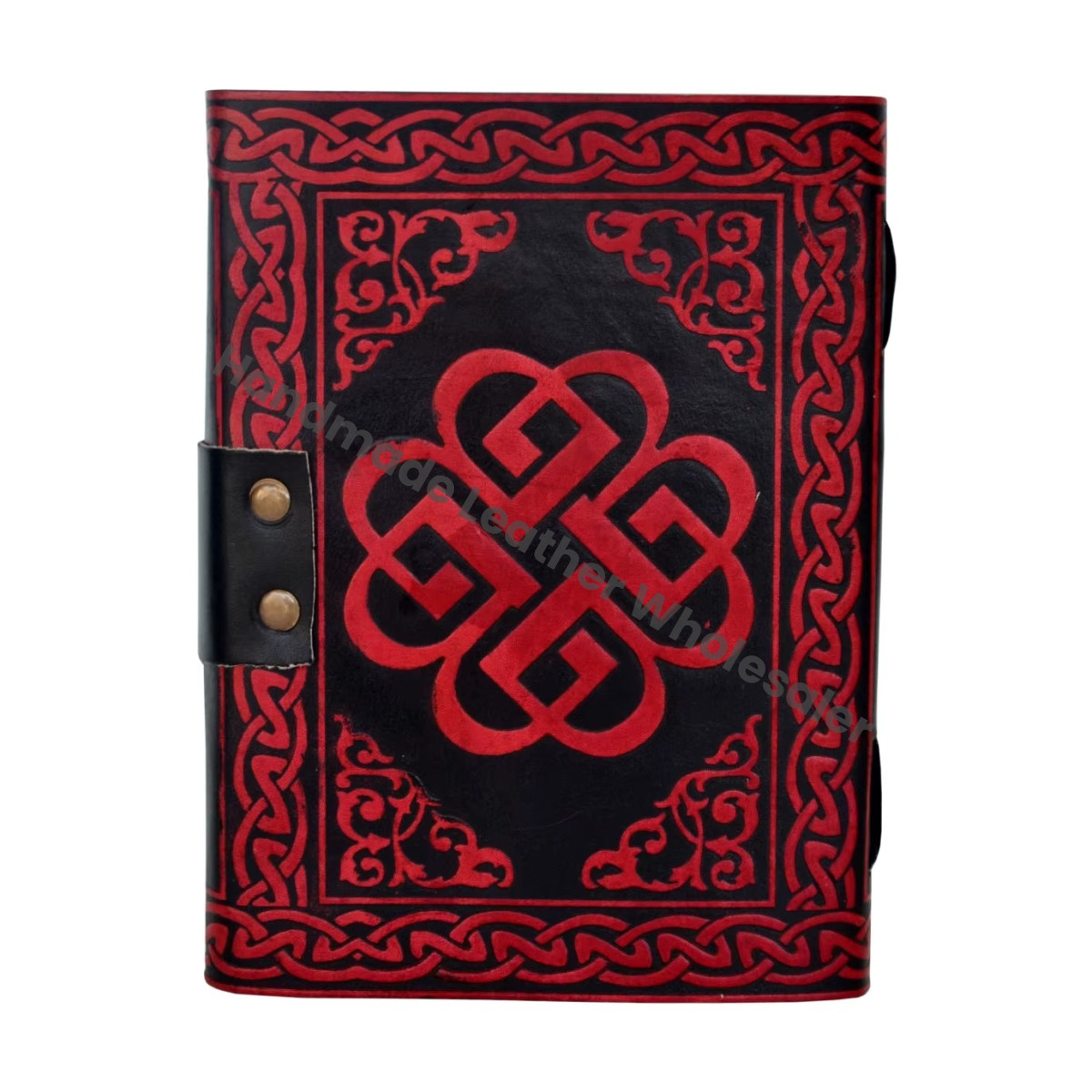 Skull Leather Journal Large Book of Spell Vintage Handmade RED Notebooks Woman Sketchbook Drawing Planner Supplies Diary