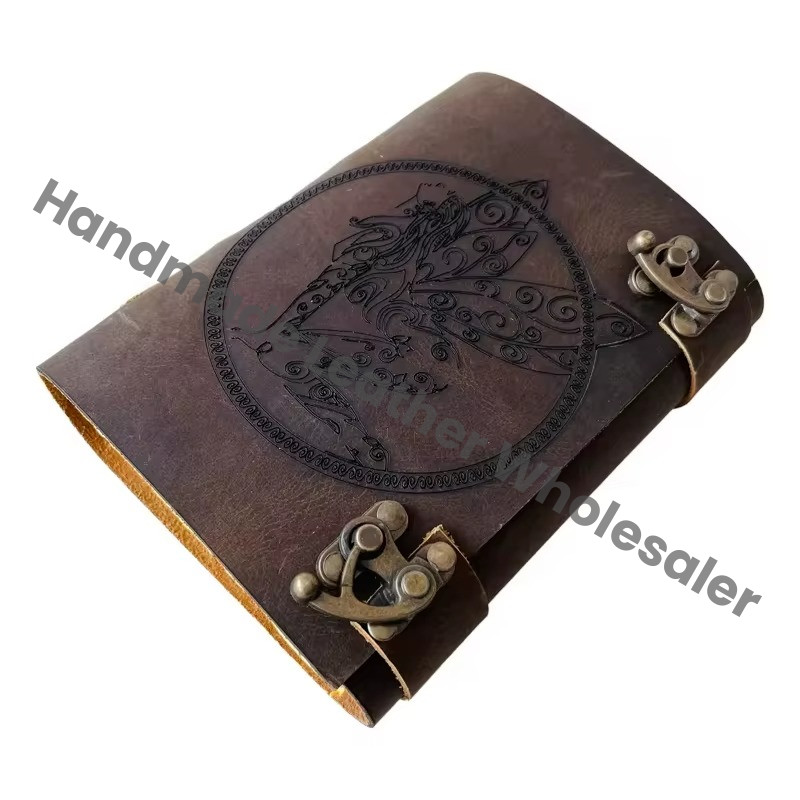 Soft Book Journal Gifts Unlined Deckle Paper High Quality Spiral Bound Leather Decor Writing Box Journal Gifts
