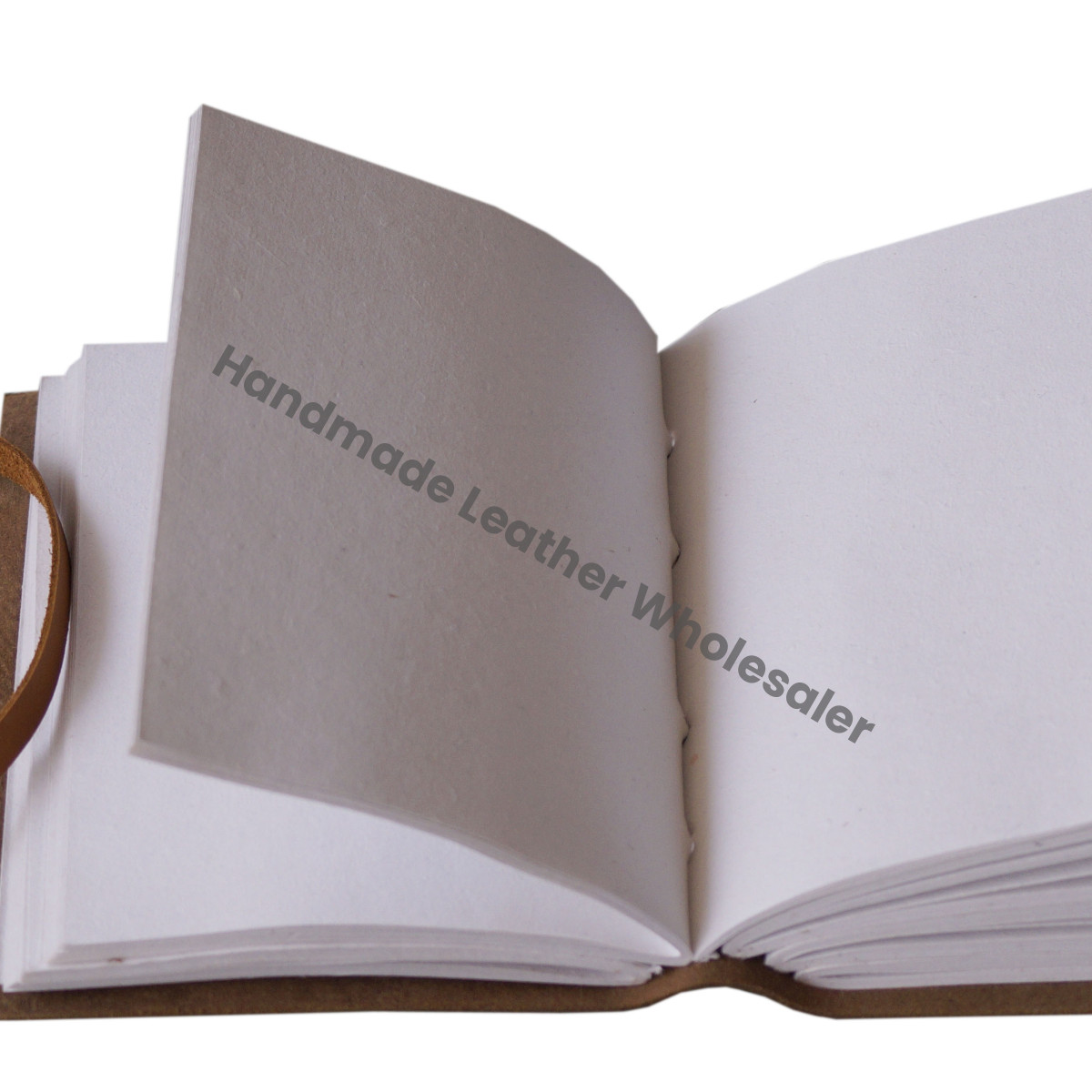 Soft Leather Journal Howling Wolf Antique Design Address Book with Water Color Paper Handmade Gift