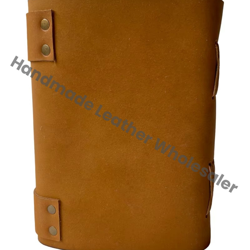 Spell Blank Book Shadows Journal Lock Clasp Elephant Figure Laser Cut Vintage Handmade Leather Saddle Stitching Diary Prayer