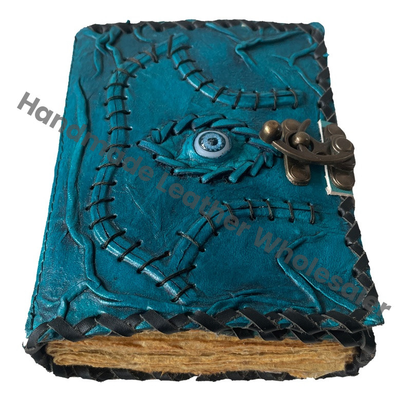 Spell Books Handmade Thread Sewing Recycled Deckle Hocus Pocus Book Spell God Eye Magical Blank Pages Gift Cover Hard
