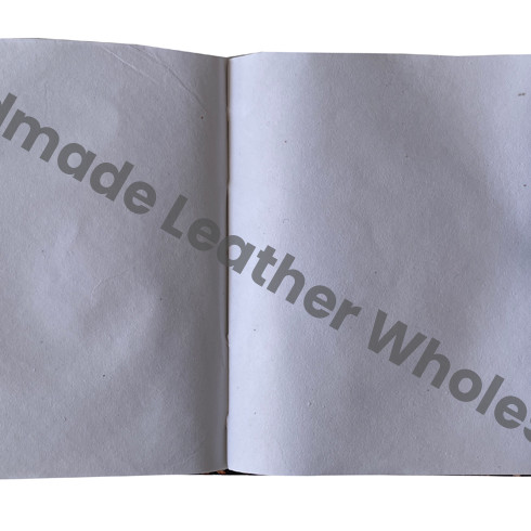 Spiral Binding Bound Custom Classmate Seven Stone Leather Organizer/Planner Journal Recyclable Handmade Cotton Paper Notebook