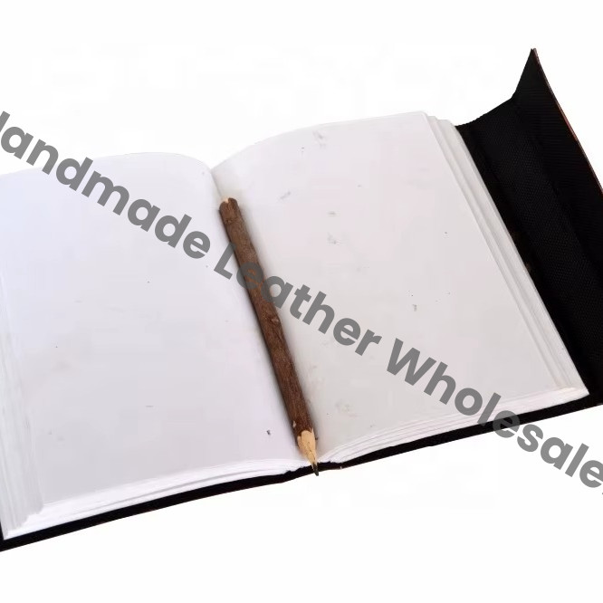 Spiral Binding Custom Classmate Tree Man Craft Real Leather Hardcover A4 Notebook Brown Gift Cover Grimoire Spells Designs