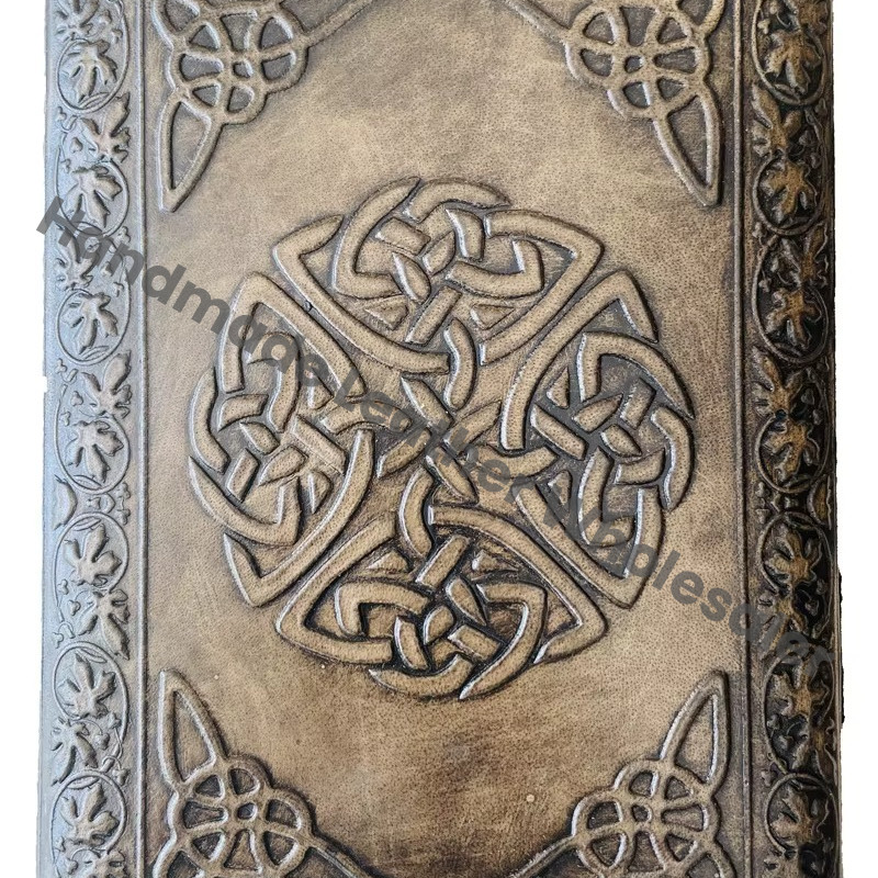 Spirit Board Leather Journal Embossed Antique Design Three Eye Handmade Paper Spell Book Shadows Planner