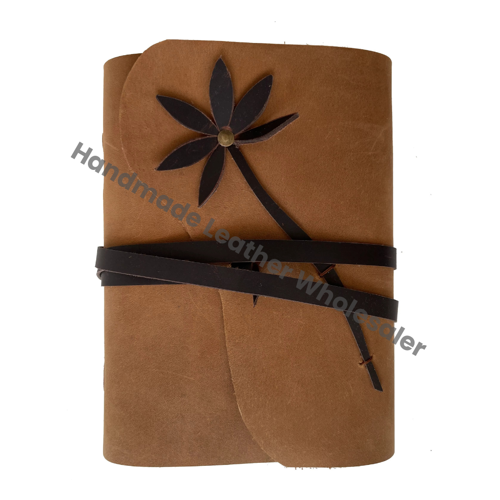 Strap Leather Journal Handmade Vintage Soft Blank Book Notebook Sketchbook Diary Personalized Deckle Edge Journal