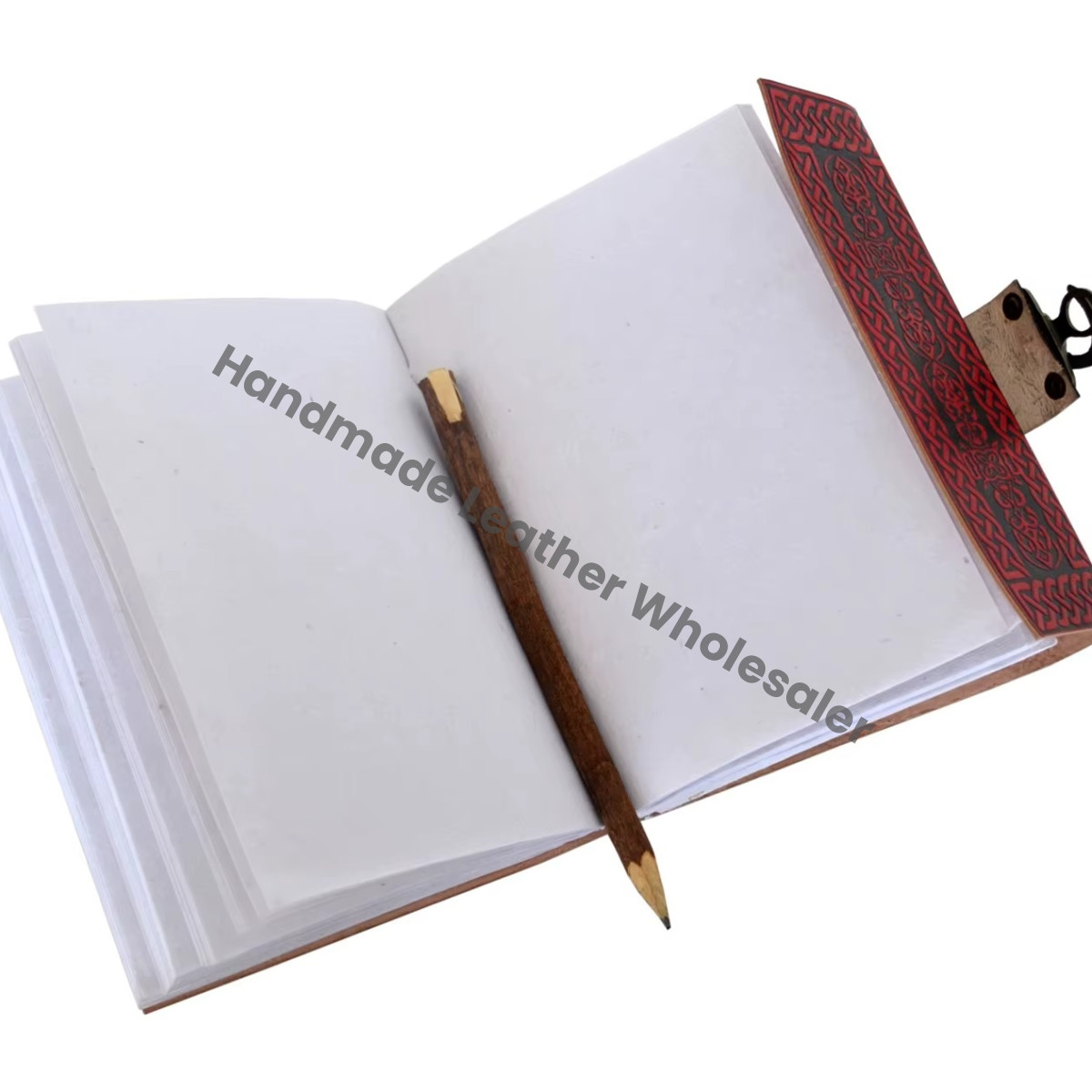 Sun Flower Leather Journal Custom Logo Recyclable Handmade Paper Gift Writing Planner with Lock Diary Travel Journal