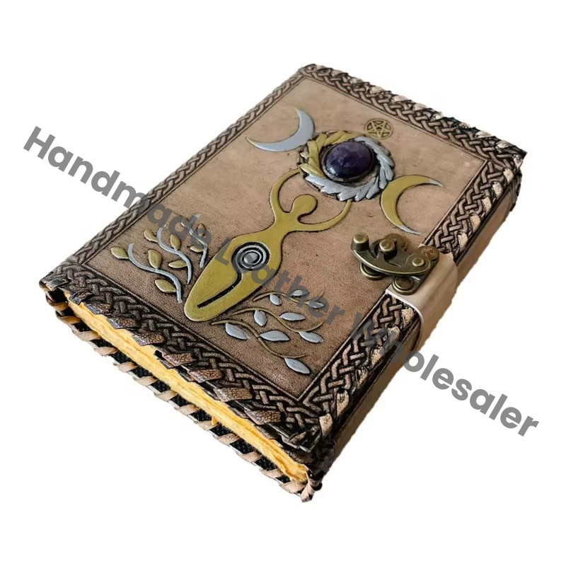 Sun & moon Mother Of Earth Stone Vintage Spell Book of Shadows Journal for Writing Men & Women School Office Supplies Planner