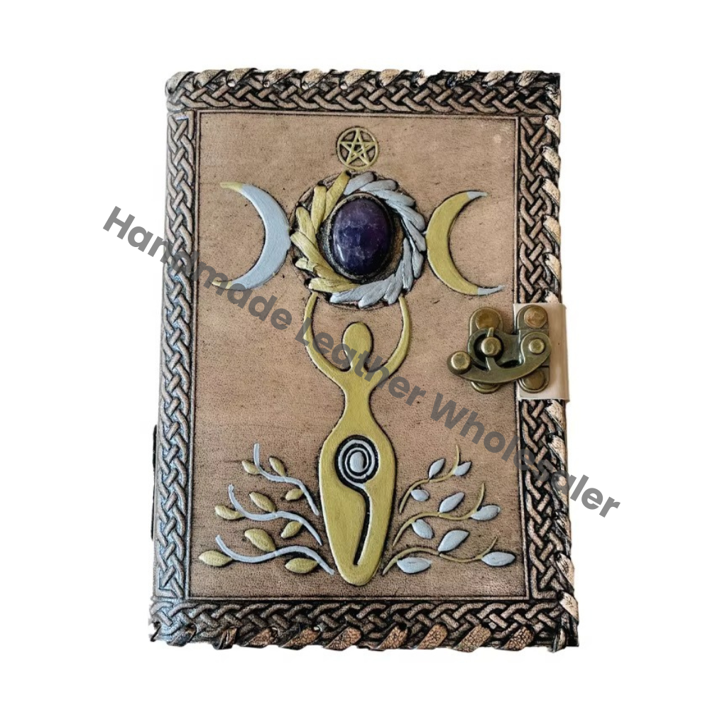 Sun & moon Mother Of Earth Stone Vintage Spell Book of Shadows Journal for Writing Men & Women School Office Supplies Planner