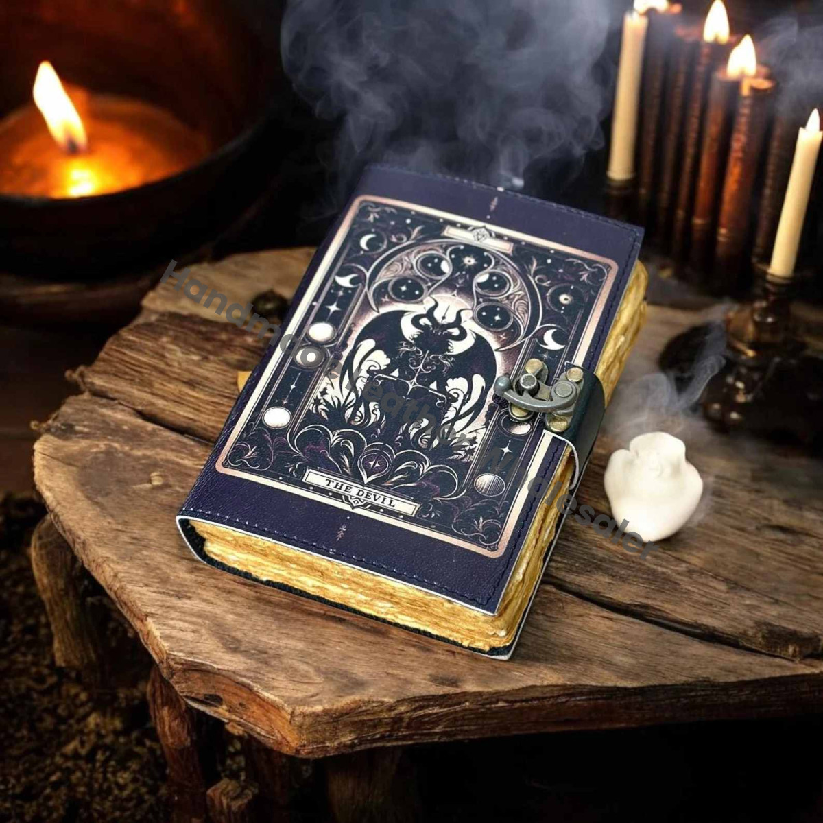 The Devil Leather Journal: Rustic Grimoire Book of Shadows