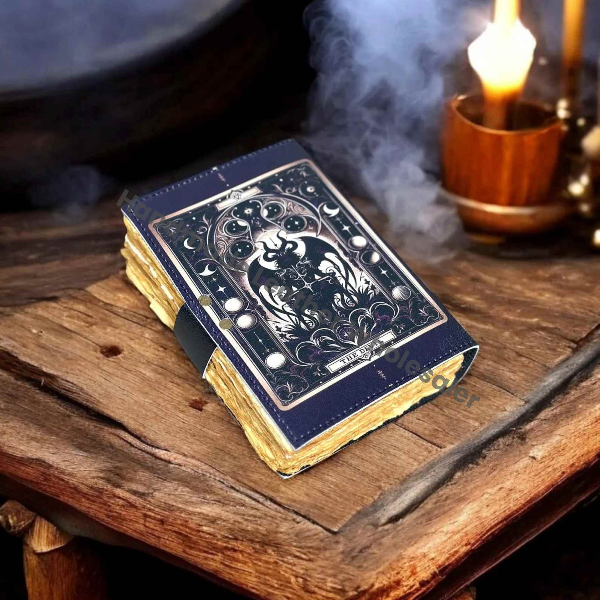 The Devil Leather Journal: Rustic Grimoire Book of Shadows
