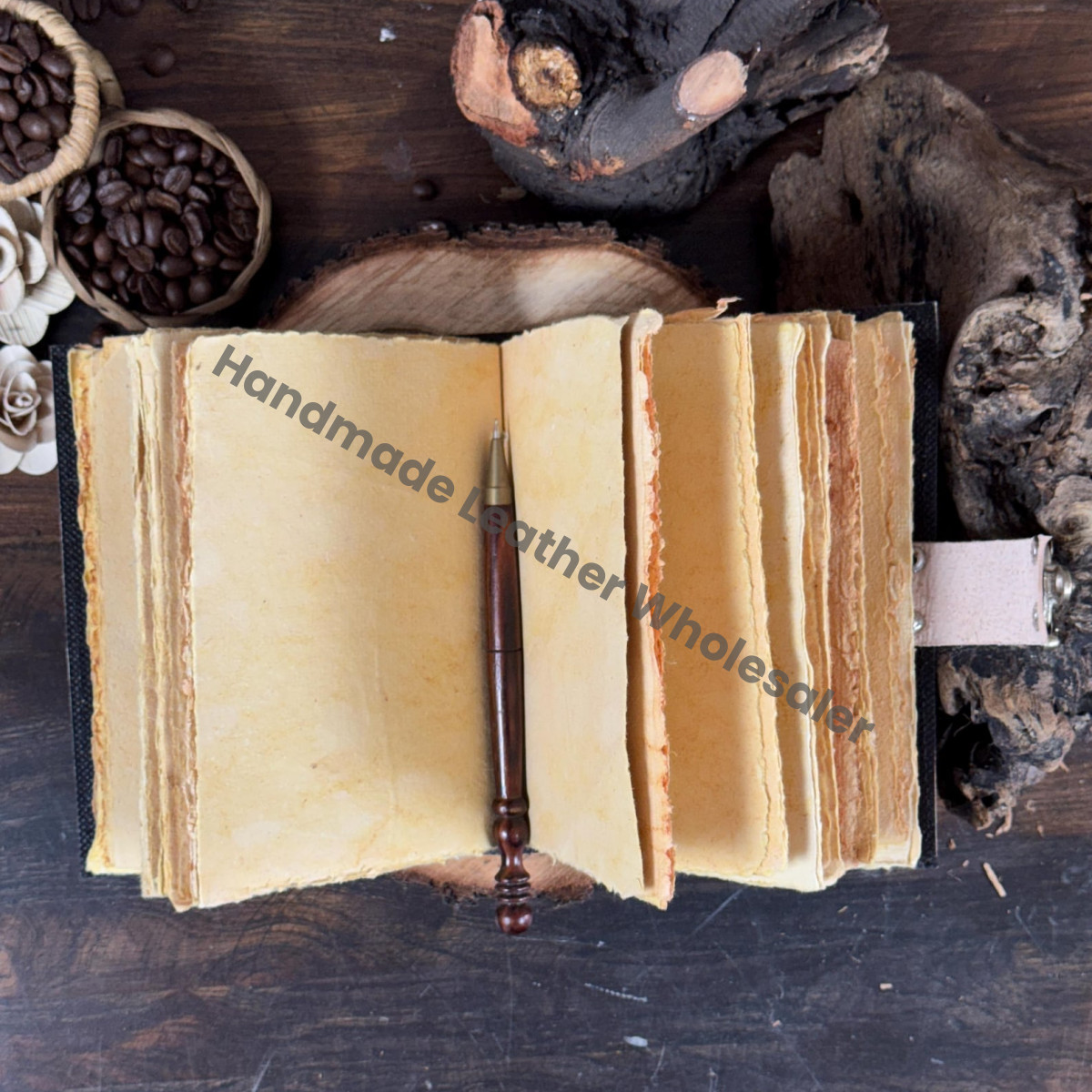 The Raven Leather Journal – Gothic Grimoire, Book of Shadows