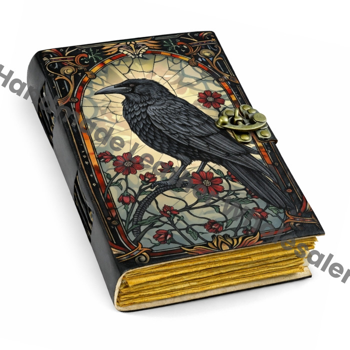 The Raven Leather Journal: Gothic Grimoire Book of Shadows
