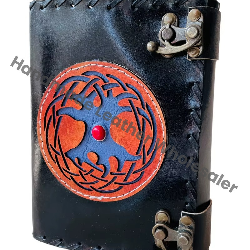 Tree Life Book Shadows Hardcover Spiral Leather Journal Classic Vintage Spell Sketchbook Gift Women Artist Recyclable Handmade