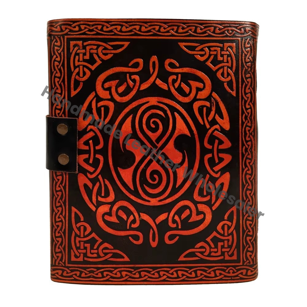 Tree Life Journal Handmade Vintage Leather Custom Logo Cotton Paper Notebook Premium Antique Diary Distressed Bound Gift