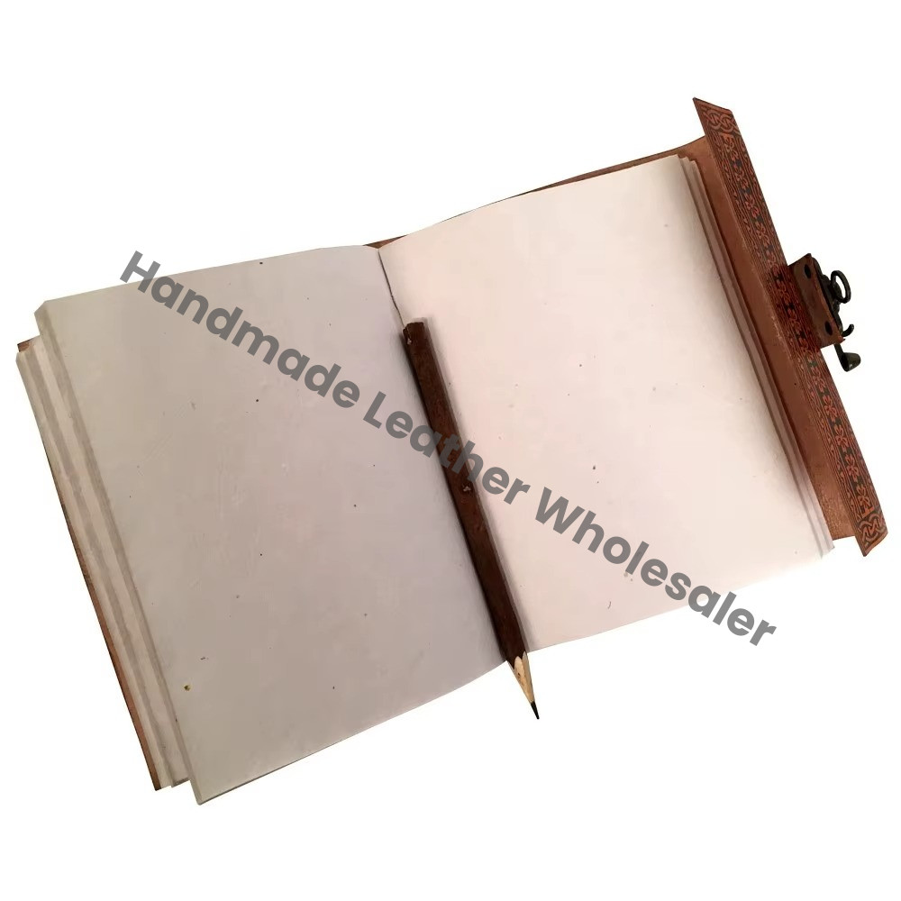 Tree Life Journal Handmade Vintage Leather Custom Logo Cotton Paper Notebook Premium Antique Diary Distressed Bound Gift