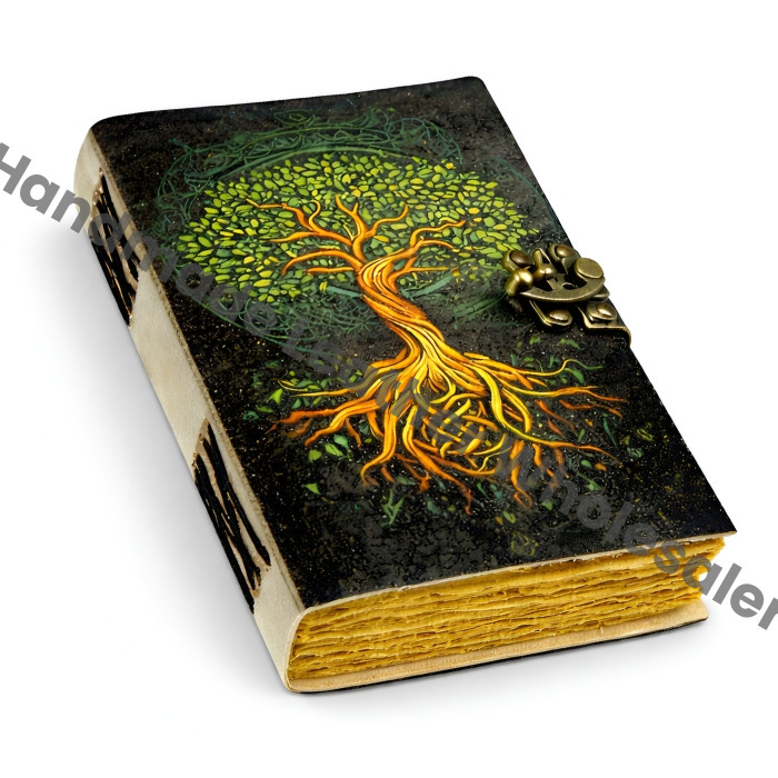 Tree of Life Leather Grimoire: Book of Shadows