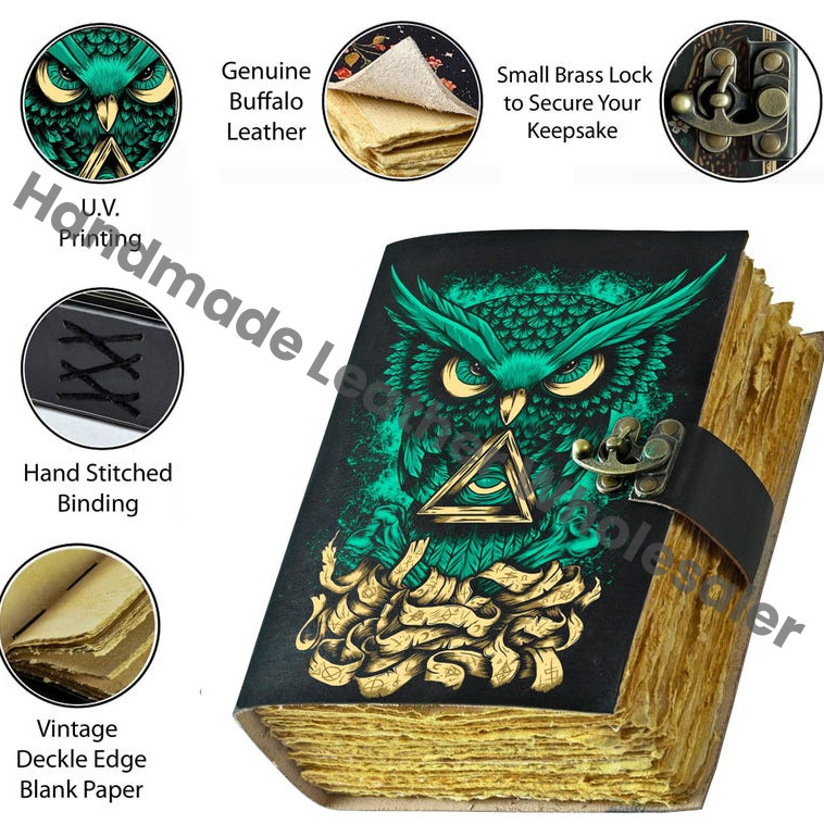 Tree of Life Leather Grimoire Journal: Large Spell Book, Celestial Gifts