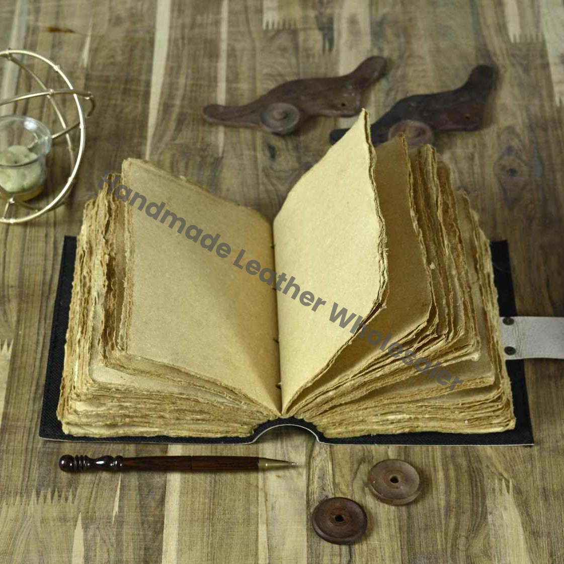 Tree of Life Leather Journal | Blank Spell Book of Shadows | Celestial Leather Journal