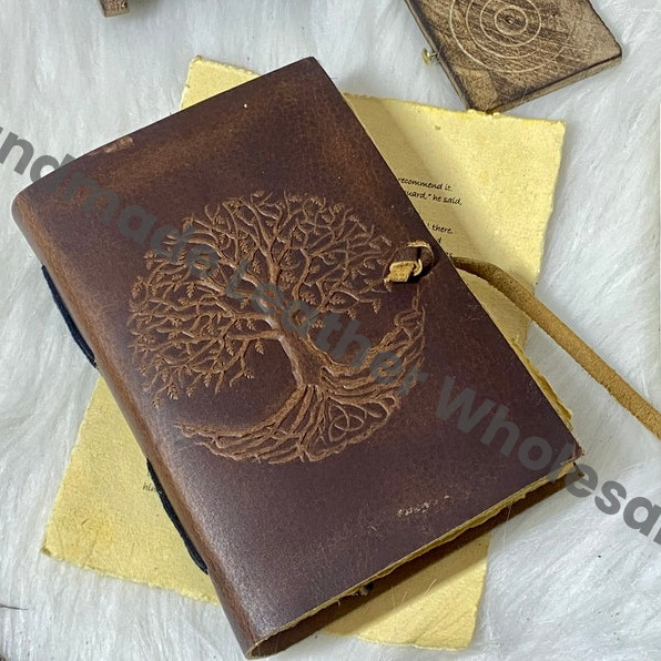 Tree of Life Leather Journal: Handmade Sketchbook, Junk Writing Travelling Journal