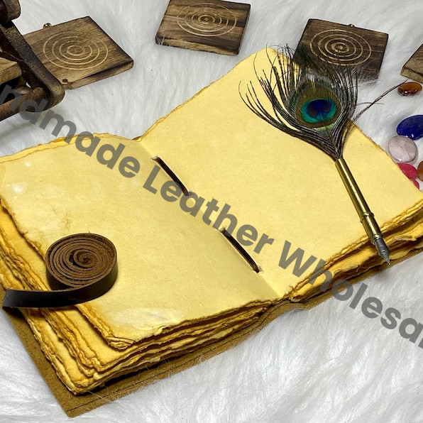 Tree of Life Leather Journal: Handmade Vintage Grimoire