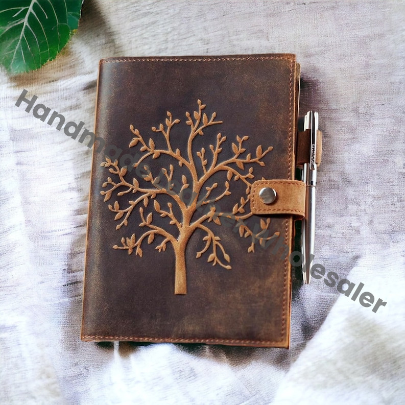 Tree of Life Leather Journal Notebook Handmade Sketchbook