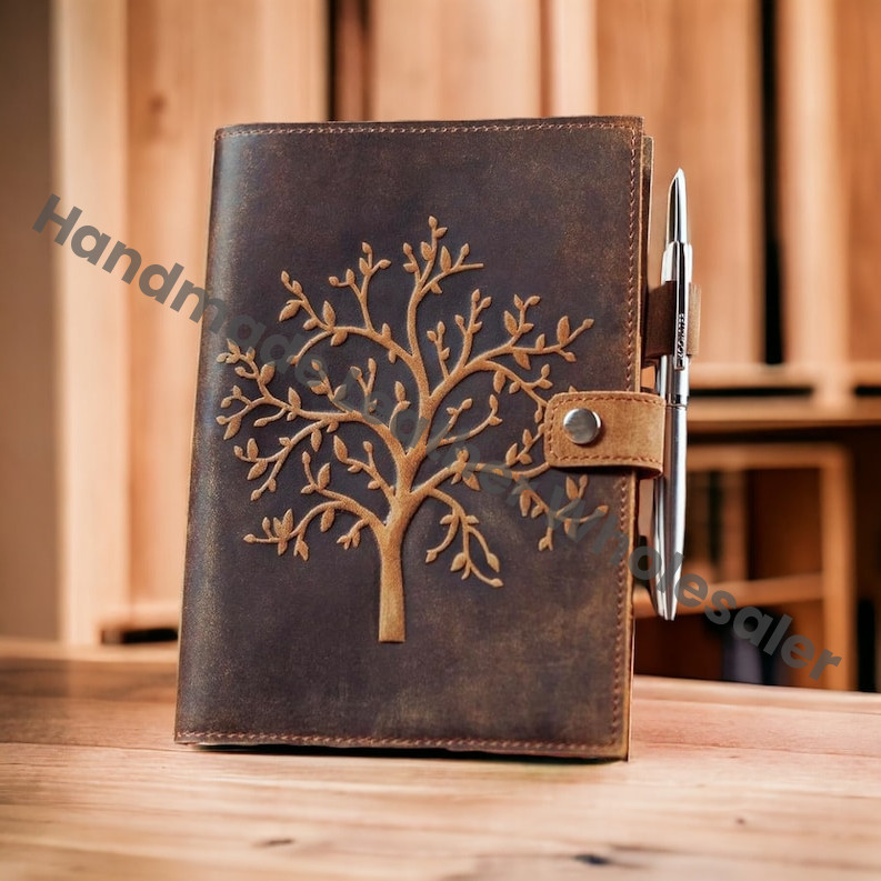 Tree of Life Leather Journal Notebook Handmade Sketchbook