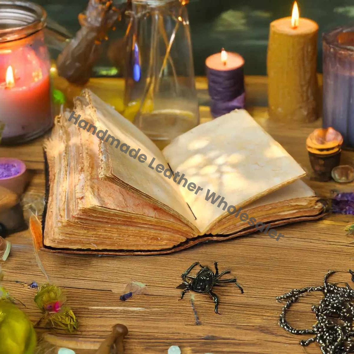 Tree of Life Leather Journal, Vintage Grimoire, Book of Shadows