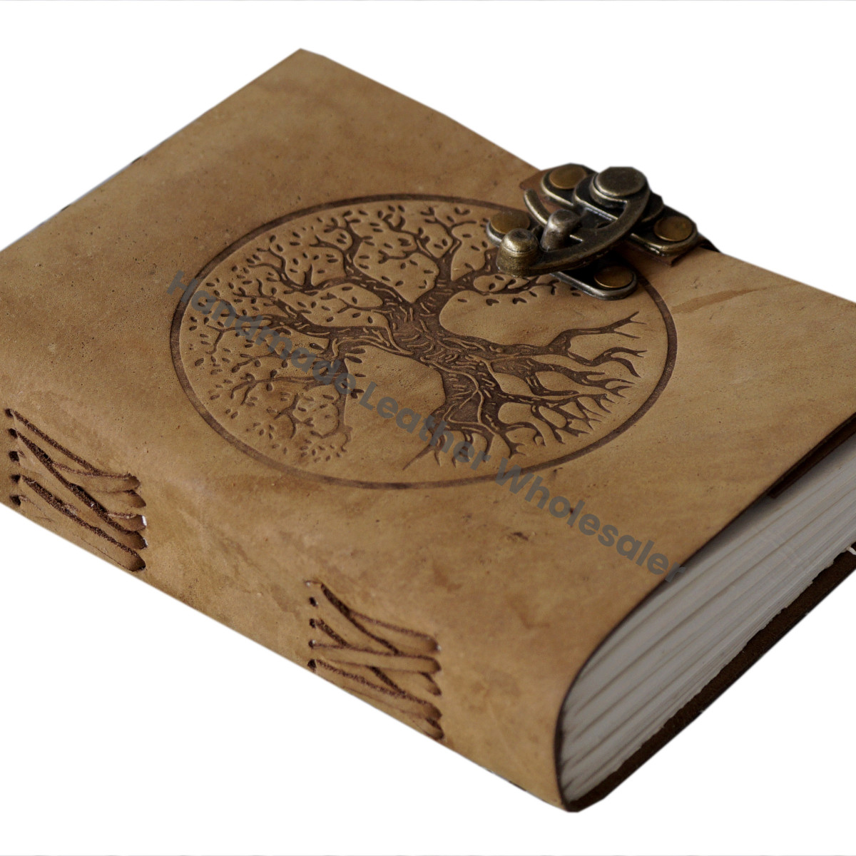 Tree of Life Soft Leather Thermal Binding Journal Handmade Embossed Antique Design Notebook & Sketchbook Gift Book For Women