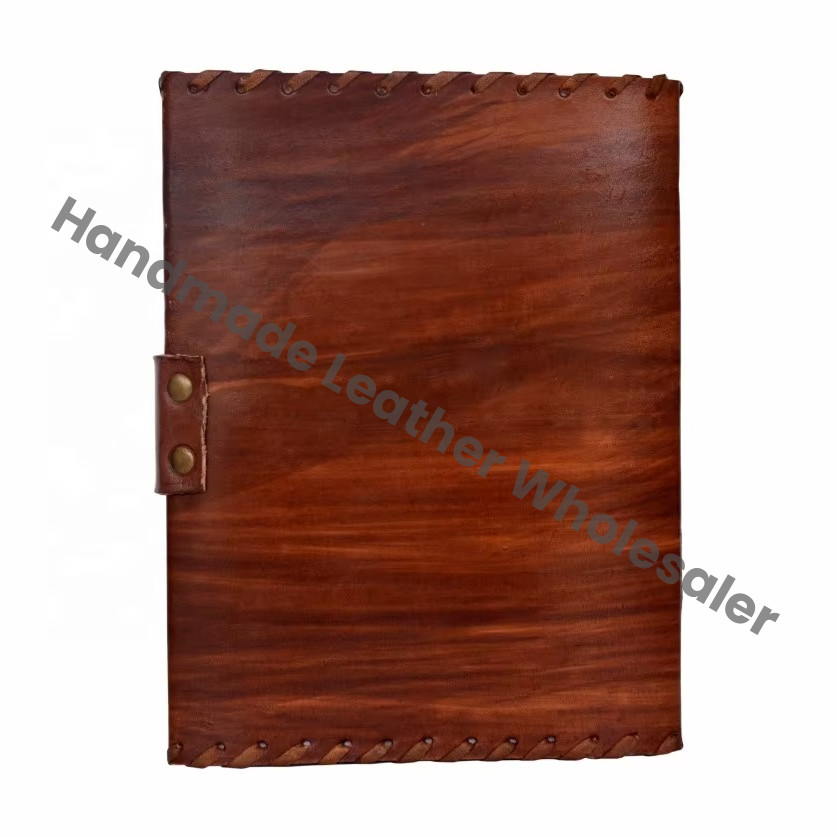 Unique Vintage Hocus Pocus Eye Leather Journal Spellbinding Grimoire Handmade Eco-friendly Halloween Birthdays Gift