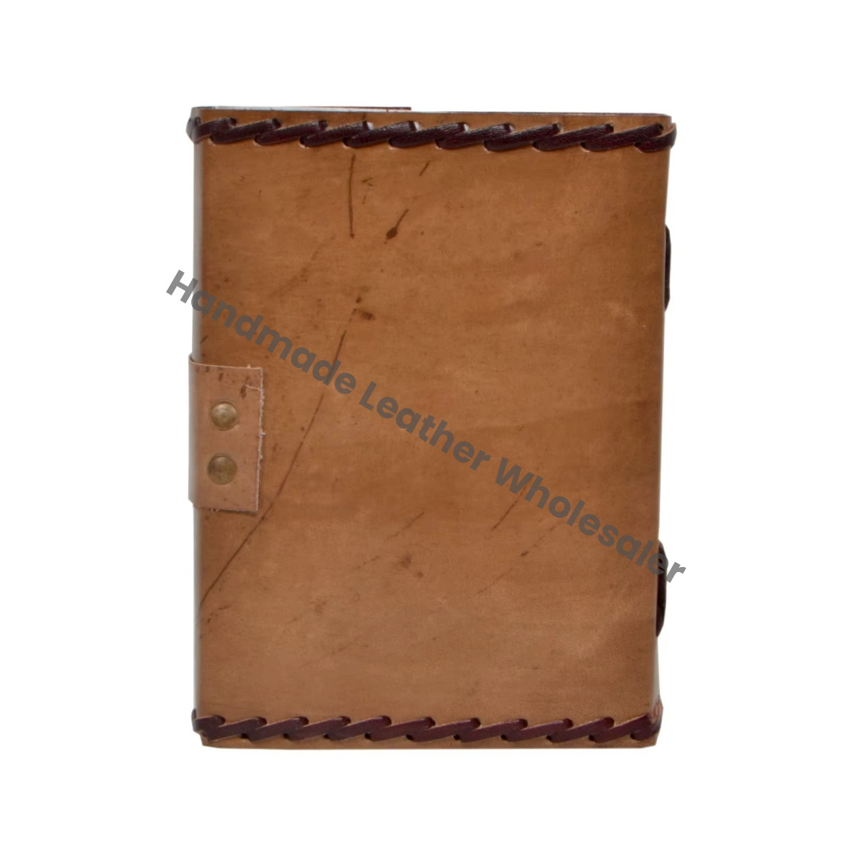 Vintage Charcoal Leather Journal Semi-Precious Stone Spiral Bound Recyclable Handmade Paper Grimoire Gift Sketchbook