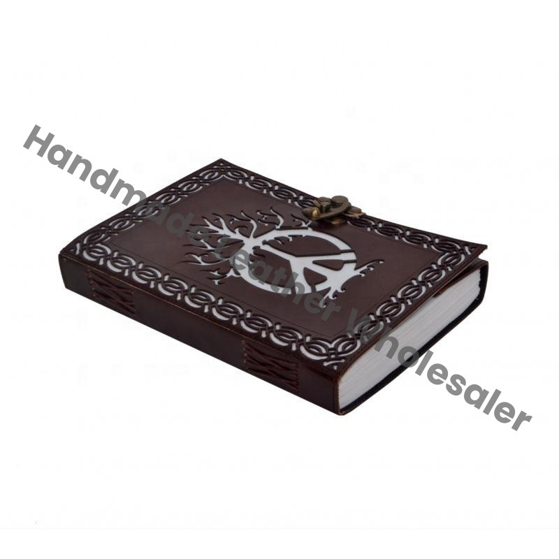 Vintage Cut Work Book Shadows Spell Book Crafts Drawing Sketchbook Journal Brown Leather Notebook Recyclable Handmade Gift