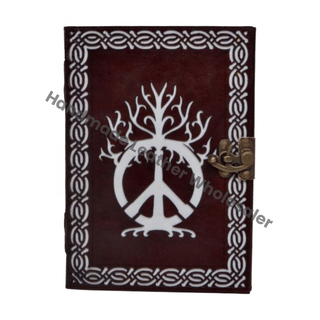 Vintage Cut Work Book Shadows Spell Book Crafts Drawing Sketchbook Journal Brown Leather Notebook Recyclable Handmade Gift