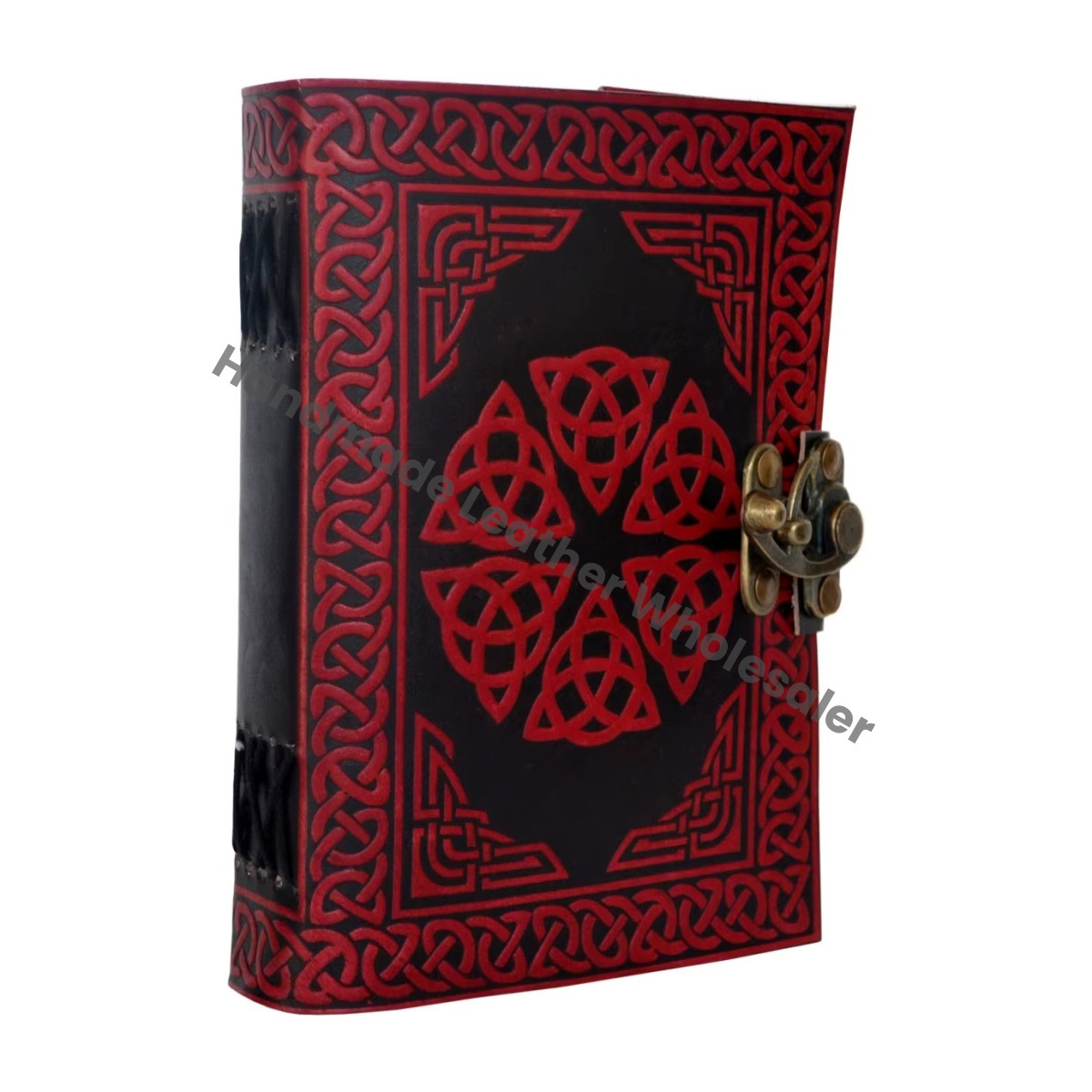 vintage flower leather journal handmade notebooks woman large book of Shadows Travel Planner Writing sketchbook supplies diary