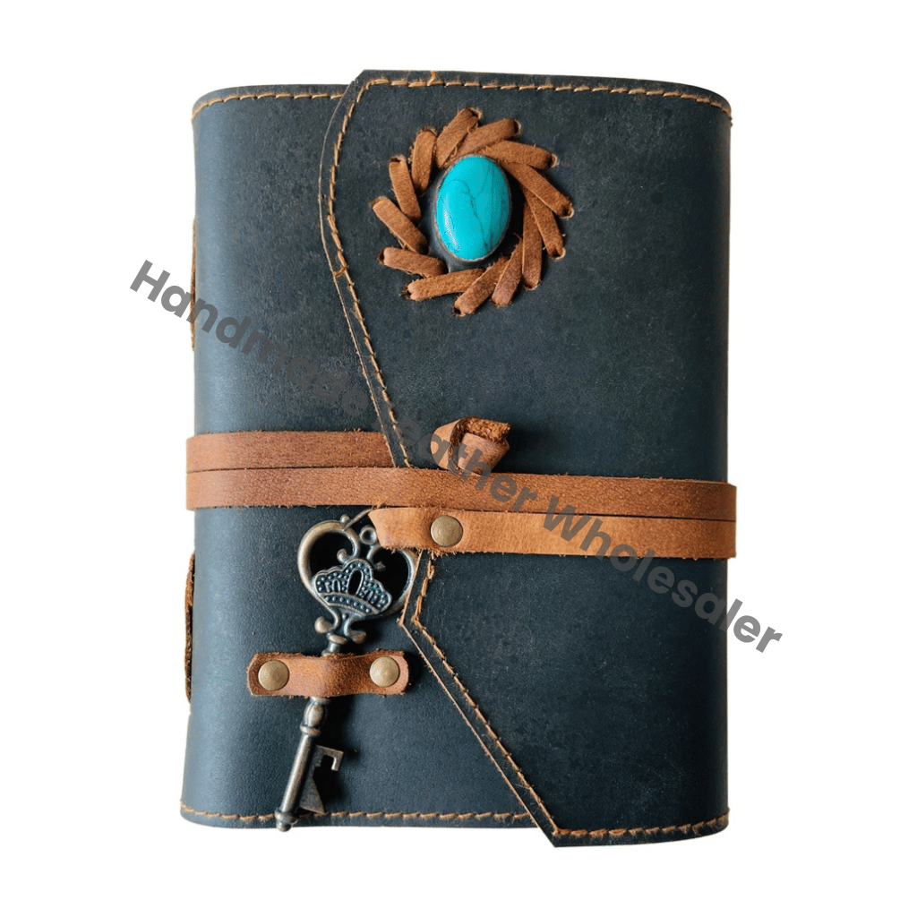 Vintage Hardcover Leather Journal Diary Notebook Gift Deckle Paper Thermal Binding Manual Account Book Shadows Spell Writing