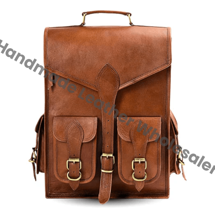 Vintage Leather Backpack Rucksack