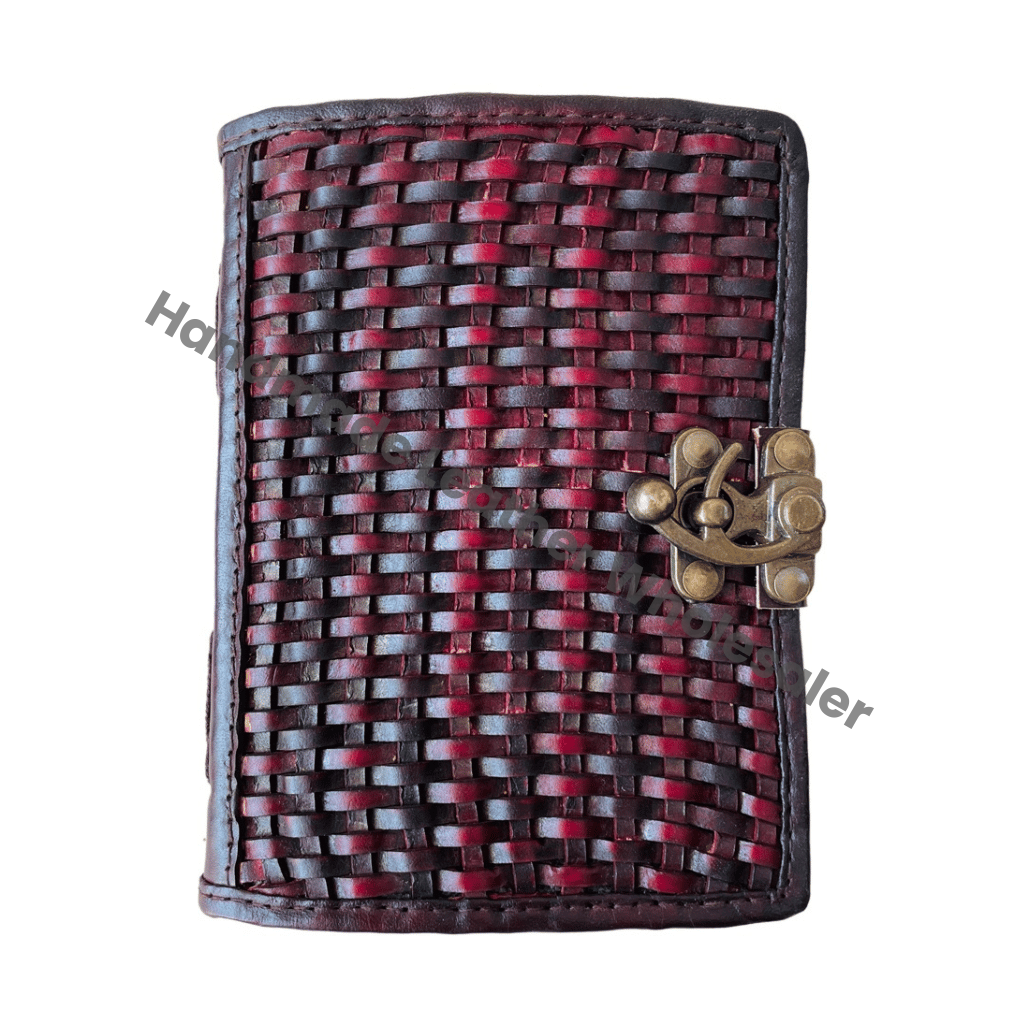Vintage Leather Bound Hardcover Writing Brown Hand Notebook Students Office Luxury Blank Spell Book Recyclable Handmade Deckle
