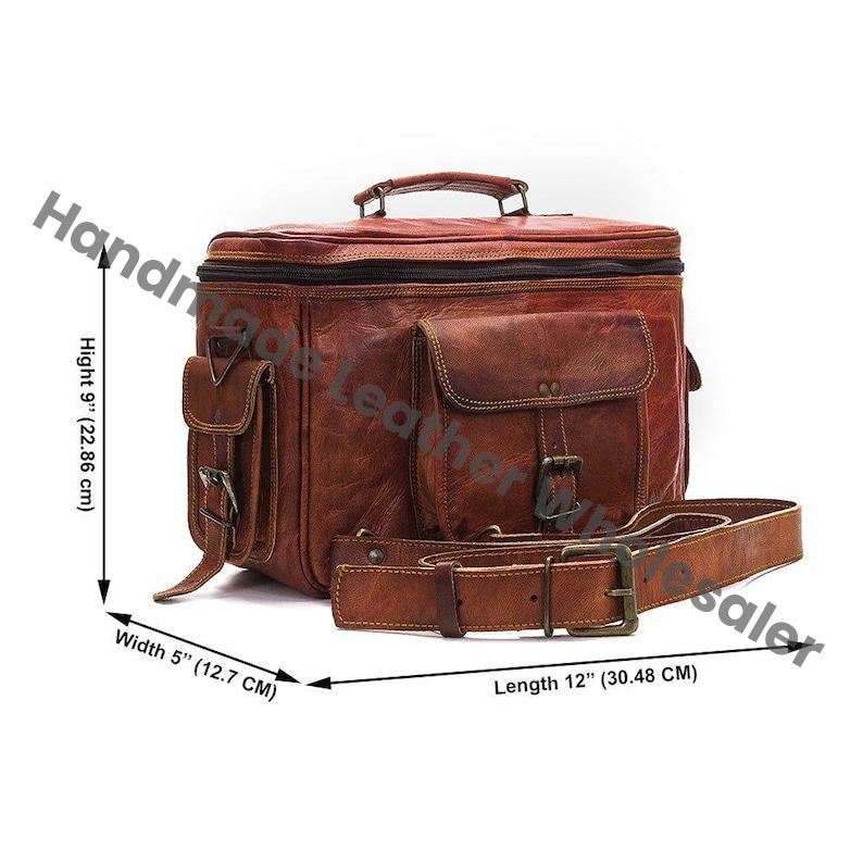 Vintage Leather Camera Bag: DSLR/SLR Case, 13 Inch