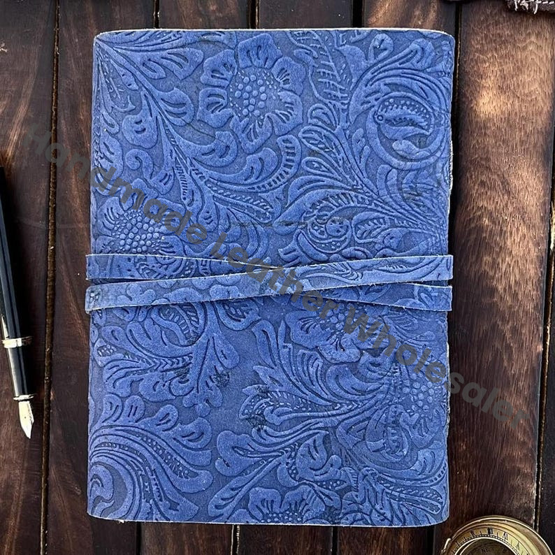 Vintage Leather Grimoire Journal – Handmade Deckle Edge Book