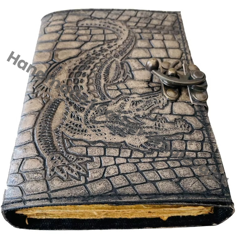 Vintage Leather Hardcover Journal Antique Handmade Deckle Edge Paper Bound Book of Shadows Sketchbook Drawing Gift Anniversary