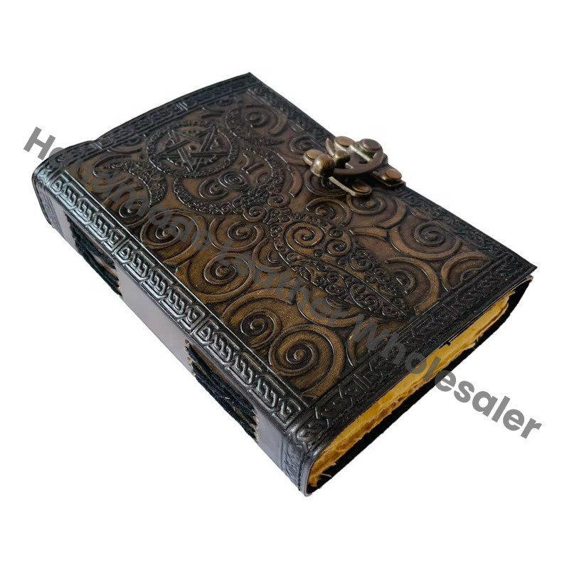 Vintage Leather Journal Antique Handmade with Deckle Edge Paper for Men Women Diary Leather Sketchbook Drawing Journal Notebook