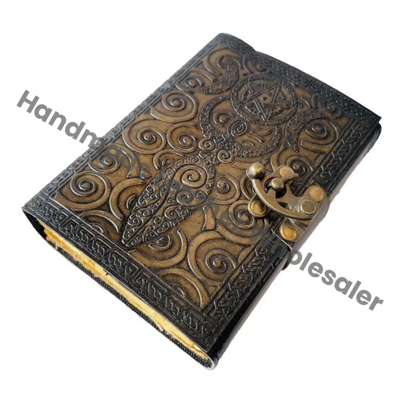 Vintage Leather Journal Antique Handmade with Deckle Edge Paper for Men Women Diary Leather Sketchbook Drawing Journal Notebook