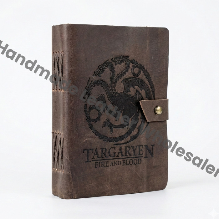 Vintage Leather Journal: Blank Book of Shadows with Antique Lock